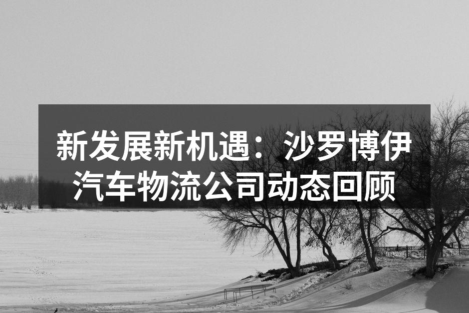沙罗博伊新物流中心外观